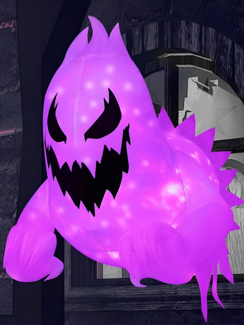 4.5 FT Halloween Inflatable Scary Ghost Outdoor Decoration, Inflatable Window